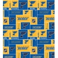 thumbnail image 2 of St. Louis Blues Cotton Fabric Box Design-Sold By The Yard, 2 of 2