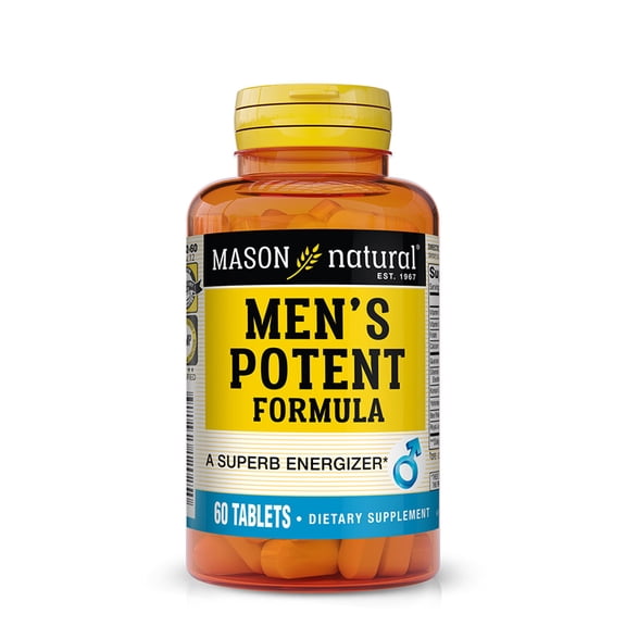 Mason Natural Men's Potent Energy and Performance Formula, 60 Tablets