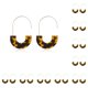thumbnail image 2 of Minnieouse Pendientes colgantes, accesorios populares, semicírculo liso, pendiente para mujer, elegante, sencillo, gancho para la oreja, boda, Café oscuro 10Conjunto, 2 of 6