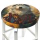 thumbnail image 3 of Balery Forest Maple Leaf Husky Fundas de asiento para taburete de bar redondo de tela de terciopelo ajustables que protegen de arañazos y manchas para sillas de 14 a 17 pulgadas.-12 inch, 3 of 7
