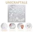 thumbnail image 4 of 15.6cm Metal Stencils for Wood Burning Reusable Templates Stainless Steel Reusable Template Gear Wheel Stencils for Engraving, 4 of 7
