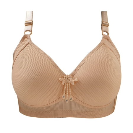 Fesfesfes Bras for Women Wireless Ladies Comfortable Lace Breathable Bra Underwear Bras Womens Bras