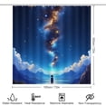 thumbnail image 2 of teenager Watching Starry Sky Shower Curtain Set Modern Bathroom Decor Mats 4pcs Fabric Bathroom Curtain Slip Floor Rug Toilet Lid, 2 of 6