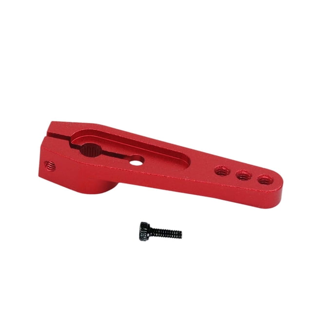 HILABEE 25T Accessoires de Klaxon Servo Bras Servo Long pour Voiture RC Bateau Avions Rouge