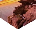 thumbnail image 2 of Ambesonne Nature Fitted Sheet, Harbor Sea Shore Sky, Full Size, Multicolor, 2 of 3
