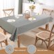 thumbnail image 5 of Mantel de 90x150cm con flecos, mantel rectangular para mesa de comedor y mesa de café, mantel de lino, decoración con borlas, gris, 5 of 6