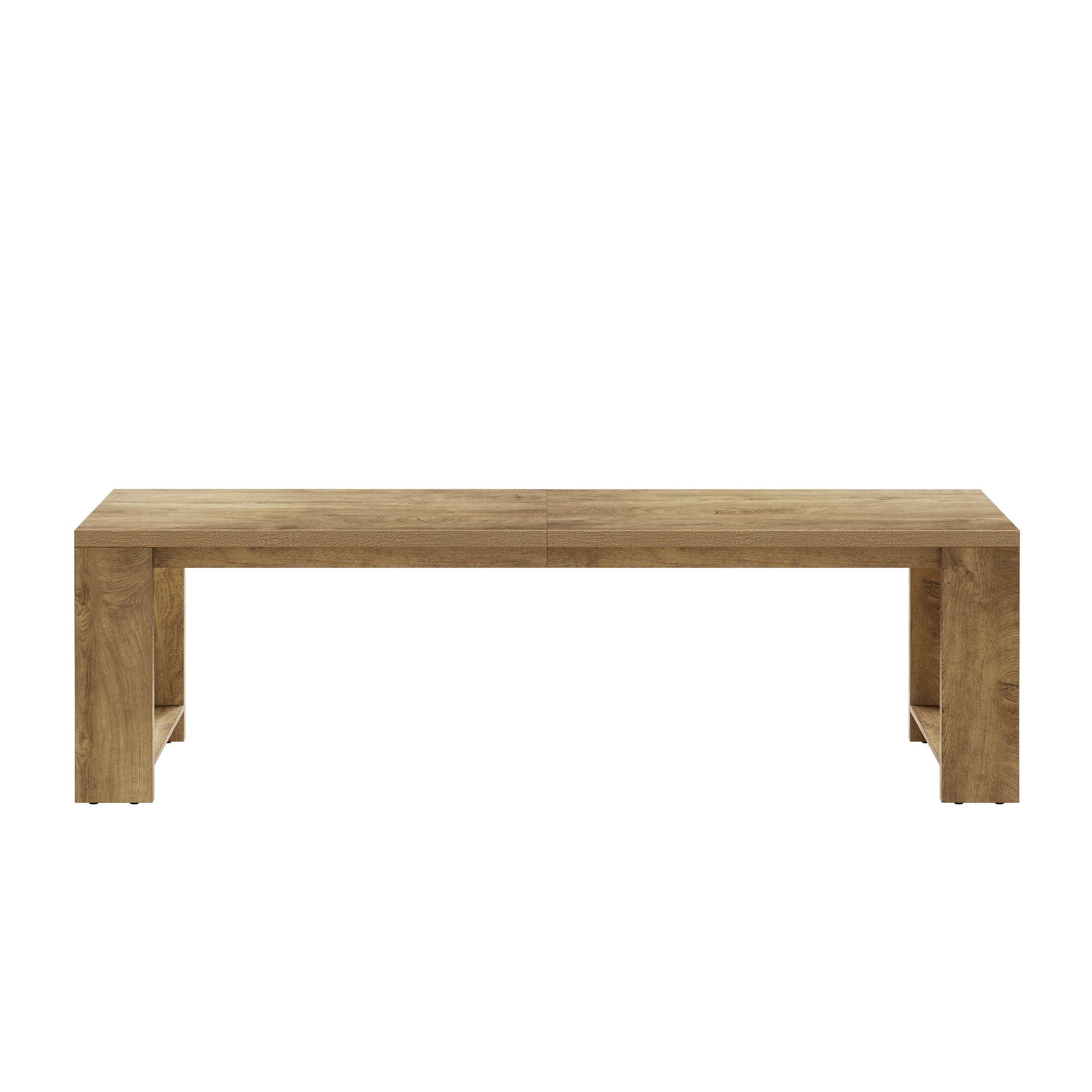 MAYEERTY 86.61" Spacious Dining Table, Sturdy Wide Legs Multifunctional Desk with Easy Assembly