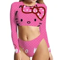 thumbnail image 1 of Hello Kitty Bikini Aguichant Imprimé Anime pour Femmes, 1 of 10