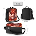 thumbnail image 2 of Disketp Red Leaf Flame Fox Bolsa Térmica Estampada para Almuerzo, Lonchera para Hombres y Mujeres Adultos, 2 of 7