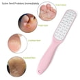 thumbnail image 3 of Lima para pies, removedor de vello de pies de doble cara, exfoliante de tratamiento para pies de acero inoxidable, 3 of 6