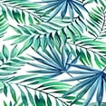 thumbnail image 6 of HAOXIT Palm Leaves Round Table Cove, Tropical Jungle Plants Background, Elastic Edge, Suitable for Table Decoration, Buffet and Camping, Fit for Round Table 31-35, 6 of 8