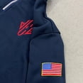 thumbnail image 4 of Men's Half-Zip Pullover Sweatshirt, Heavyweight Embroidered Quarter-Zip Top, Loose-Fit Streetwear with Flag Patch, 3 Colors, Sizes S-XL, 4 of 4