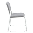 thumbnail image 5 of (4 Pack) NPS 8600 Series Fabric Padded Signature Stack Chair, Classic Gray, 5 of 7