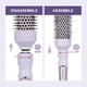 thumbnail image 4 of Fluffy Curls Heating Air Comb with 3 Sizes of Replaceable Combs 150℃-230℃ Adjustable Purple British Standard, 4 of 4