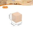 thumbnail image 2 of Uxcell 8Pcs Bloque de madera de tilo para tallar 1.2"x1.2"x1.2" Bloques de madera cuadrados para bricolaje, 2 of 7