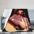 thumbnail image 2 of Ultra Soft Throw Blanket Flannel Dwight Music Yoakam Theme Light Weight Warm Blanket for Living Room/Bedroom 40"X30", 2 of 6
