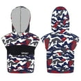 thumbnail image 1 of Linjinx Débardeur à Capuche Sans Manches Imprimé Camouflage pour Garçons Chandails en Molleton Athlétiques Rouge Bleu 12, 1 of 5