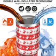 thumbnail image 3 of Christmas 30oz Handheld Travel Tumbler with Handle – Double Wall Stainless Steel Insulated Cup, Flip Straw Lid, Leak-Proof & BPA-Free for Hot and Cold Drinks – Durable Coffee & Juice Mug Black, 3 of 7