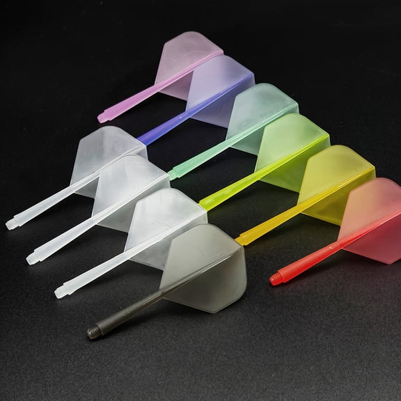 24pcs/set - 2BA Integrated High Transparency Dart Tail - High Hardness POM Dart Tail - Not Easy To Deform - Can Improve Accuracy
