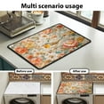 thumbnail image 7 of ZIATUBLES Washing Machine Top Dust Cover Pad Anti-Scratch Washer Dryer Top Protector Mat Water Resistant Laundry Room Kitchen Home Decor Accessories, 24 x 19.7 Inch, American Robin Bird Floral, 7 of 7