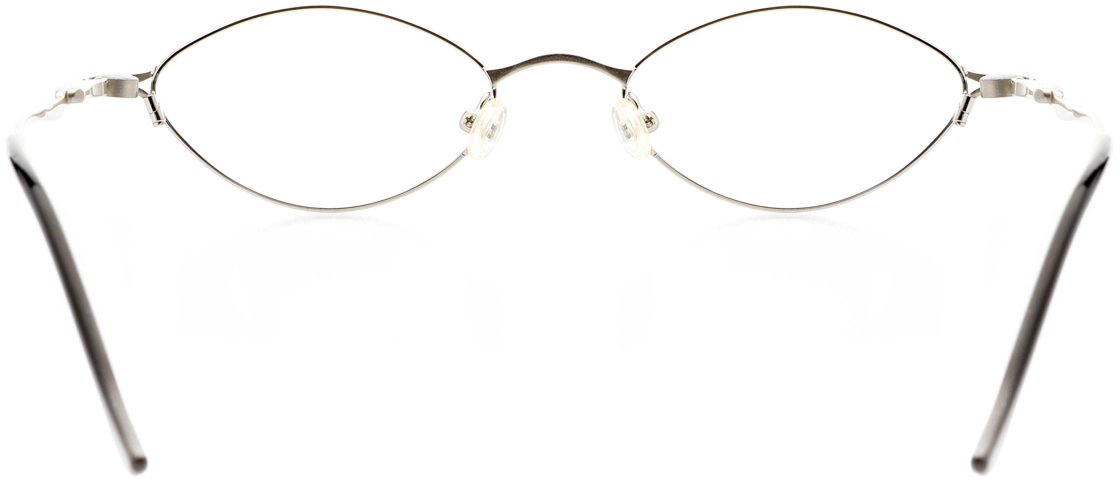 Optical Eyewear - Geometric Oval Shape, Metal Full Rim Frame