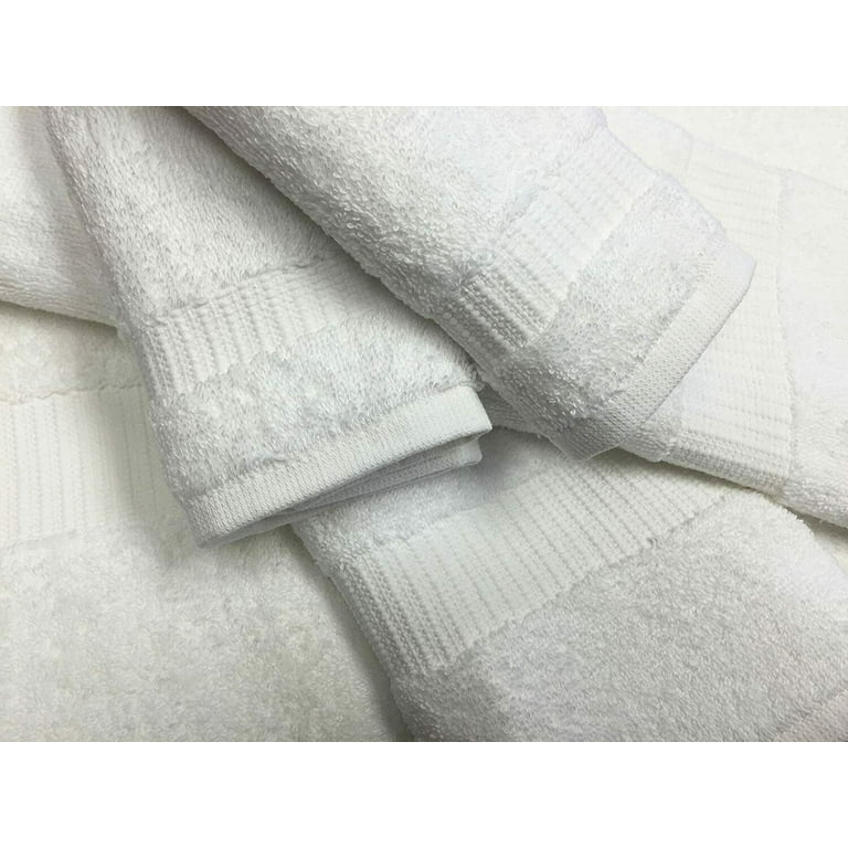 4 Piece 100% Turkish Cotton Best Bath Towel-6 Set Case Pack White