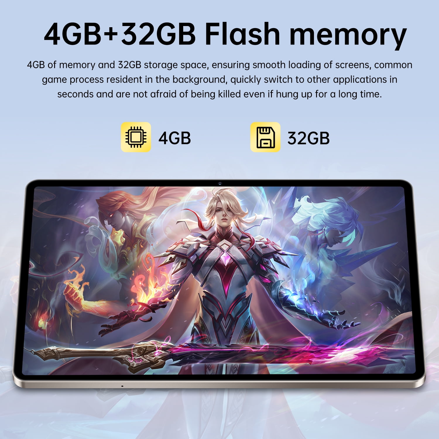 10.1 inch Android 14 Tablets, Quad Core Processor (2+2) 4GB RAM 32GB ROM Tablet, CHYCET 1TB Expandable Tablet PC, 4000mAh Battery, 1280*800 IPS Display, WiFi & Bluetooth Enabled -S10 Ultra
