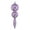 Lavender, variant on Vickerman 16.5" Olive Candy Glitter Finial. Create a beautiful holiday arrangement with this large Candy finial that features glitter accents. Made with shatterproof plastic. Ornament has a drilled ca