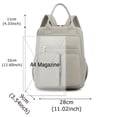 thumbnail image 4 of Multi-Pocket Large Capacity Preppy Backpack, Oxford Lightweight School Campus Daypack, Fashion Travel Commuter Bag, 4 of 5