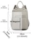 thumbnail image 4 of Multi-Pocket Large Capacity Preppy Backpack, Oxford Lightweight School Campus Daypack, Fashion Travel Commuter Bag, 4 of 5