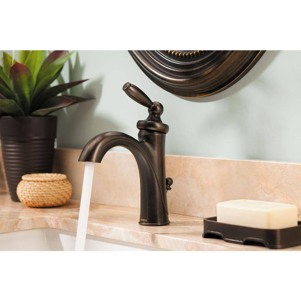 Moen 6600ORB Rubbed Bronze one-handle bathroom faucet