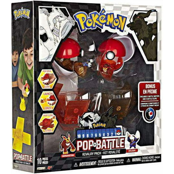 Pokemon Black & White Series 2 Pop n' Battle Drilbur vs. Darmanitan Rivalry Pack