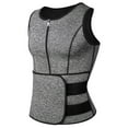 thumbnail image 4 of Neoprene Sauna Suit for Men Zipper Waist Trainer Vest Tank, 4 of 8