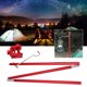 thumbnail image 3 of Poste De Luz Para Acampar Al Aire, Soporte De Lámpara De Aleación De Aluminio De Altura Ajustable Con Bolsa De Almacenamiento De Transporte, Para Viajes De Camping Actividades, 3 of 7