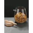 thumbnail image 2 of 1pc Large Capacity Transparent Glass Sealed Jar For Grains & Snacks Storage With Spoon & Lid, Tea Storage, 2 of 4