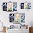 thumbnail image 4 of Designart "Blue violet Hydrangea Enchanting Bouquet" Floral Wall Art Set Of 3 - Blue Hydrangea Gallery Wall Set For Home Decor, 4 of 7