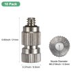 thumbnail image 3 of Uxcell 10-Pack Brass Misting Nozzles, 0.5mm Orifice Misting System Parts [3/16"], 3 of 6