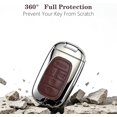 thumbnail image 5 of Key Fob Cover Compatible with Honda Accord Civic CR-V HR-V Pilot Ridgeline 2022-2026 5 Button Metal Keychain Case Holder Protector,coffee, 5 of 6