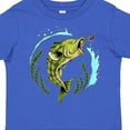thumbnail image 4 of Inktastic Leaping Bass Fish Fishing Illustration Boys or Girls Toddler T-Shirt, 4 of 5
