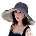 thumbnail image 2 of Travelwant Women's Packable Reversible Bucket Hat UV Sun Protection Wide Brim Summer Beach Cap, 2 of 7