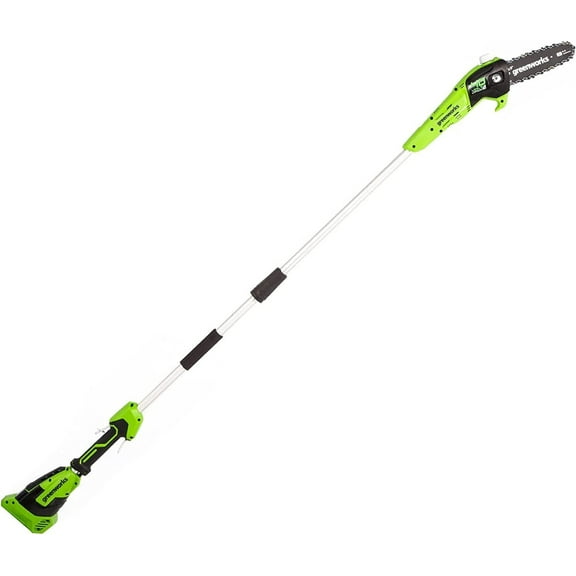Greenworks 8-Inch 40V Cordless Polesaw, Battery and Charger Not Included