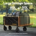 thumbnail image 2 of Carro Plegable VIVOHOME 130L con Portón y Capacidad de 145 kg, 2 of 7