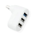 thumbnail image 1 of Decodeary 3-Port USB Hub USB3.0 High-Speed Splitter Universal Extender Computer Phone Charging Transmission Adapter Supplies White in Bag 1Set, 1 of 6