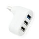 thumbnail image 1 of Computer PC Teléfono de ratón Adaptador de transmisión de carga 3-Port USB HUB USB3.0 Splitter Laptops Docking Station Extender Office Blanco en bolsa Vogacara EL005770-04, 1 of 7