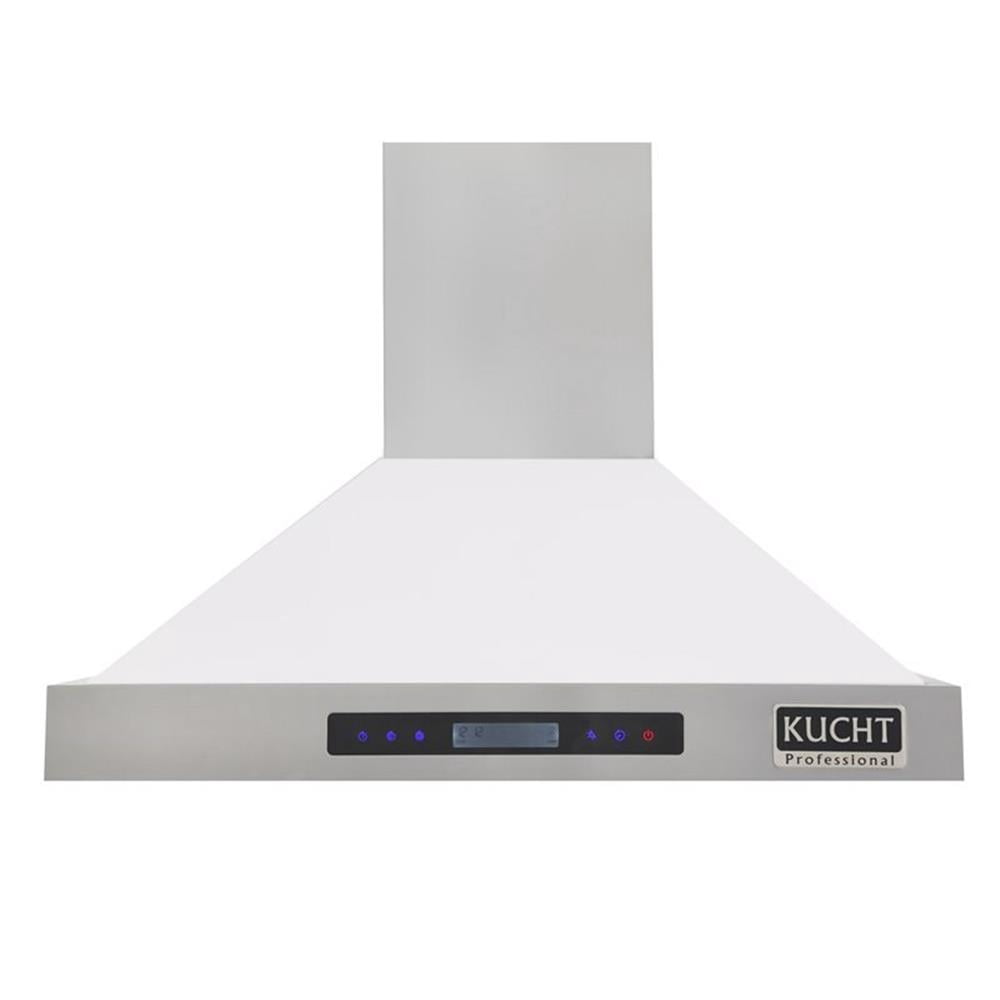 Kucht Professional 36" Stainless Steel Wall Mounted Range Hood in White