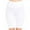 WHITE, variant on FashionMille Women Workout Athletic High Waist Knit Yoga Leggings Bike Short