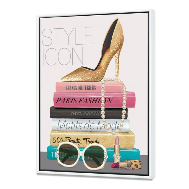 Paris Glamourous Gold Style IV - Fashion Framed Canvas