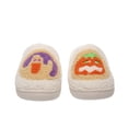 thumbnail image 4 of Willtoo Halloween Pumpkin Slippers for Womens Mens Cute Cartoon Slippers Plush Warm Memory Foam Shoes Indoor Outdoor, 4 of 5