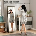 thumbnail image 4 of HOMCOM Full Length Mirror, 64" x 21" Rectangle Full Body Mirror, Black, 4 of 10