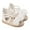 White, variant on AJTQTH Shoes for Toddler Baby Cute Flower Patchwork Strappy Sandals Gladiator Sandals Soft Soled Summer Casual High Top Ankle Strap Flat Shoes Faux Leather Shoes Pink Size 11